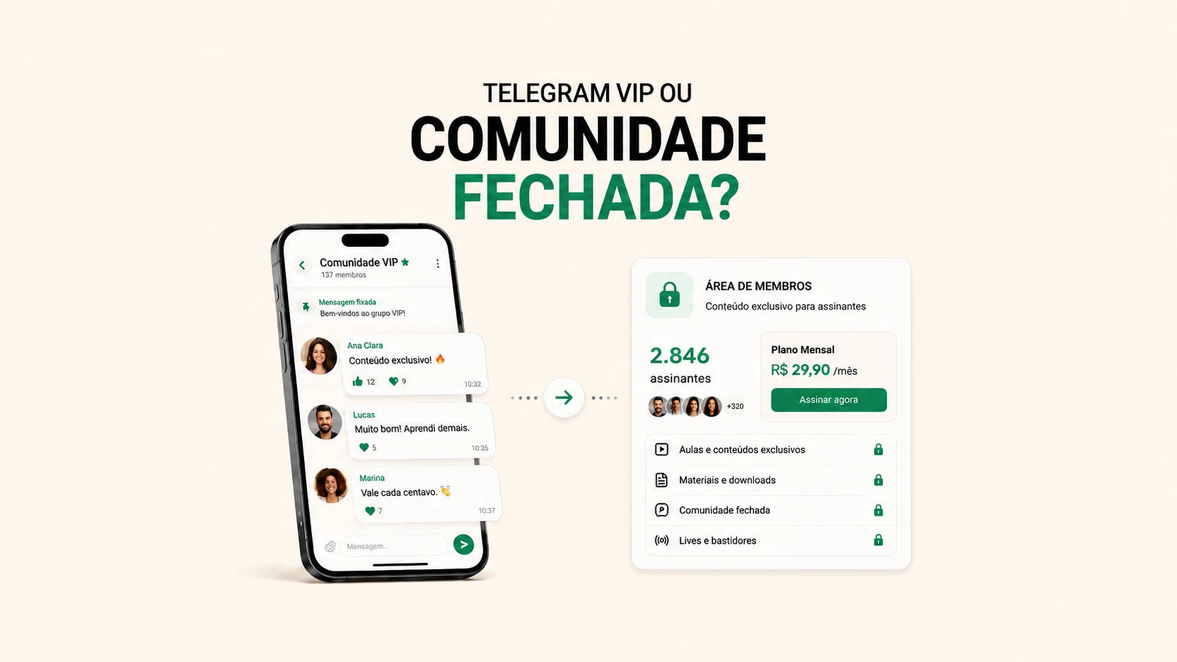 Telegram VIP ou plataforma de assinatura: o que muda para creators?